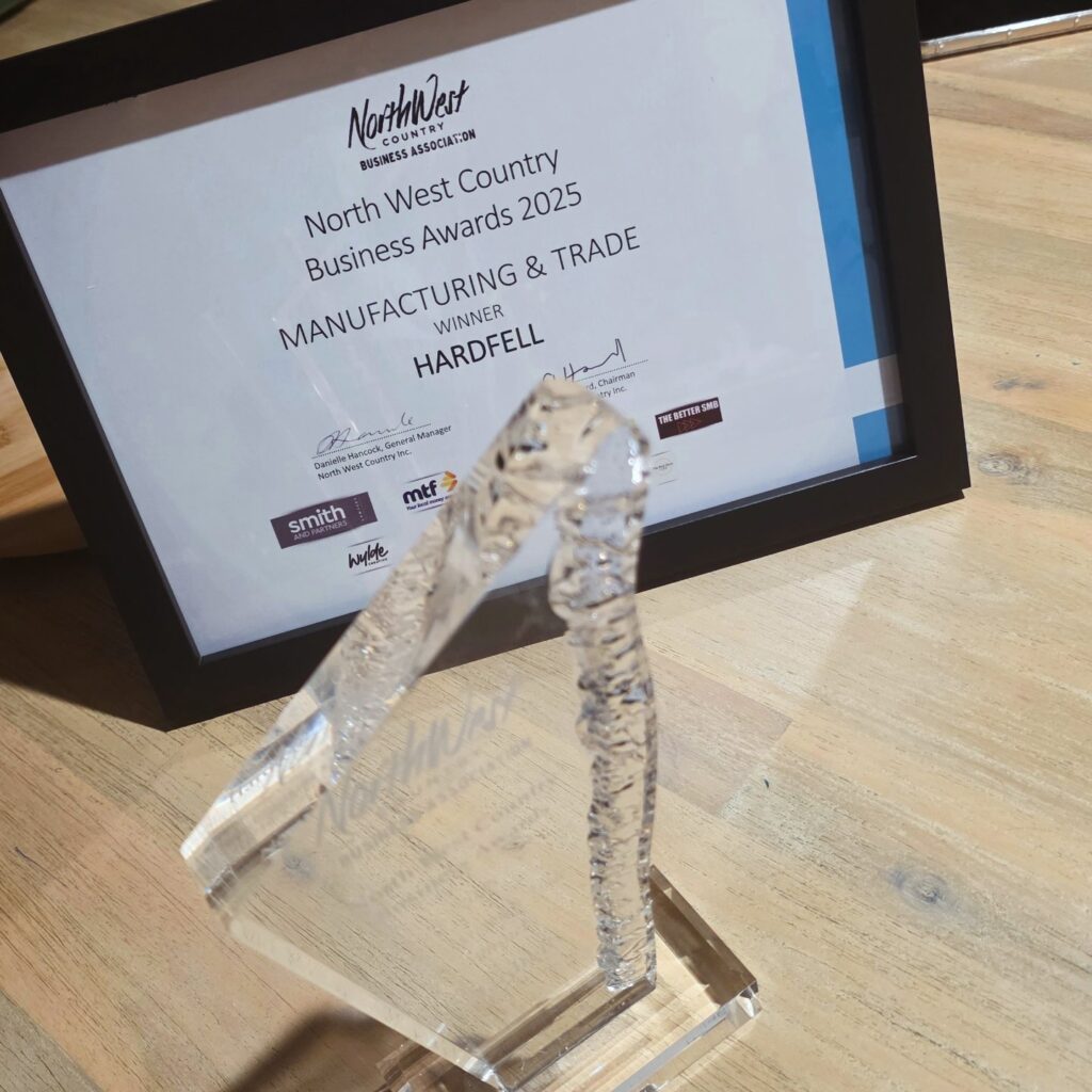 Hardfell team accepting the 2025 NorthWest Business Award