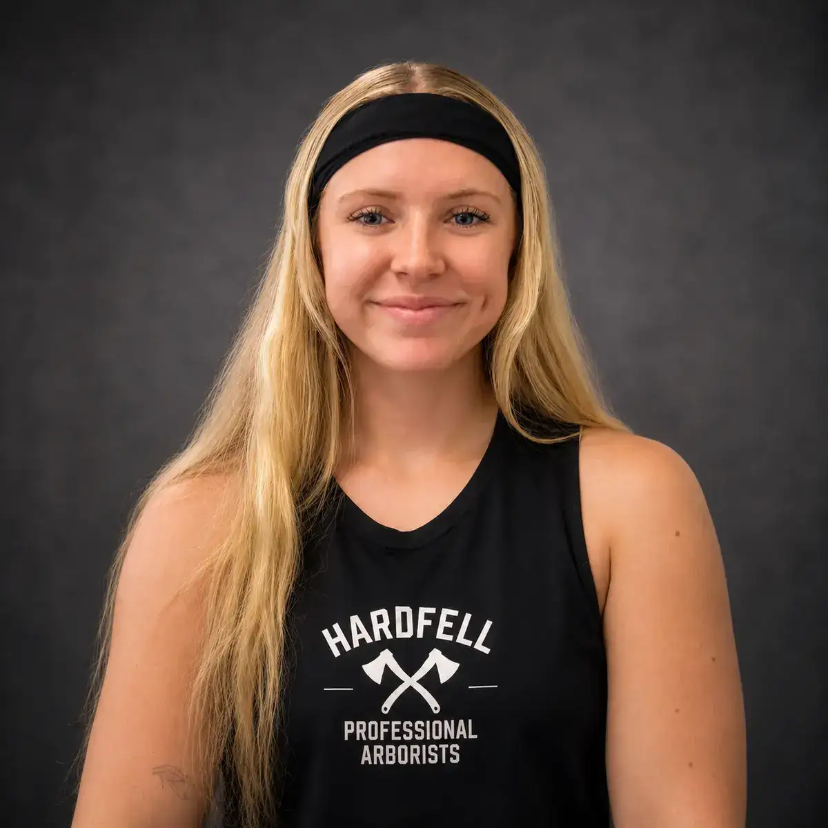 Paige Corric, arborist and administration support at Hardfell
